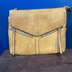 Gold Suede Purse N/S